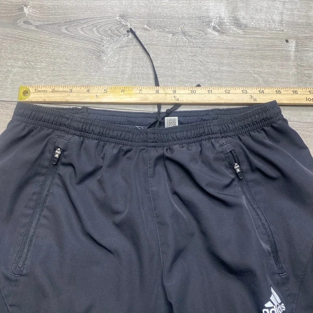 Adidas Response Track Pants Mens Medium Black Vintage Y2K Mesh Lined Running 06
